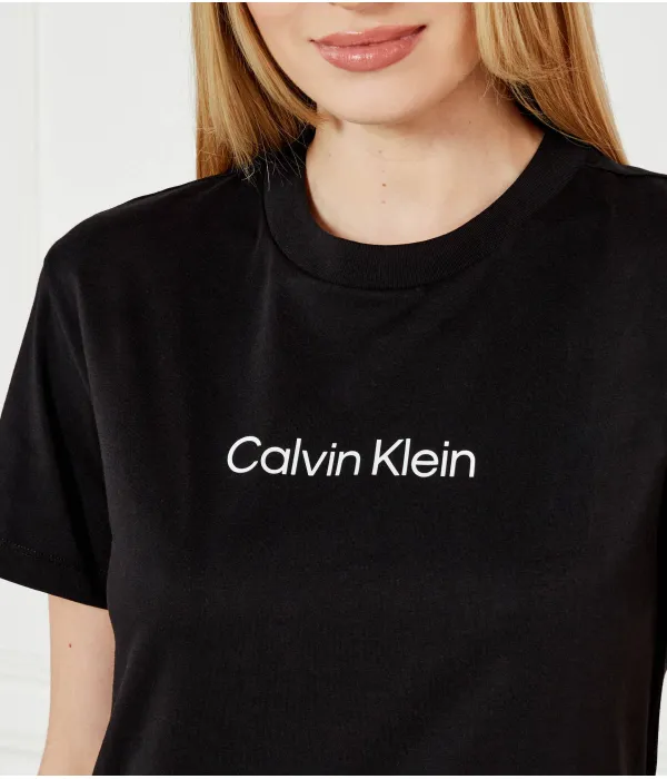 Футболка с логотипом героя Regular fit Calvin Klein, черный — фото 4