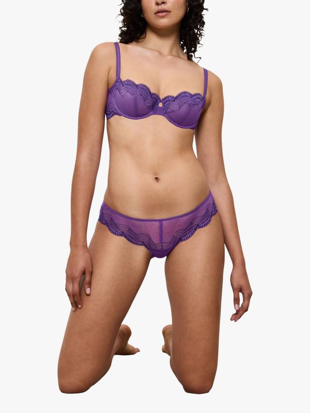 

Комфортные гламурные кружевные трусики hipster Triumph, Purple Passion