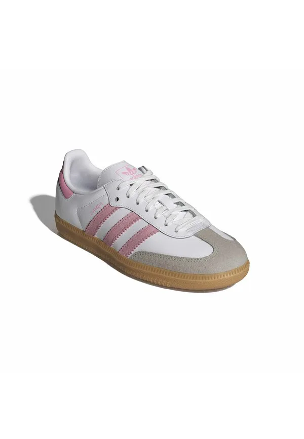 Кроссовки samba унисекс Adidas Originals, Ftwr White/Light Pink/Gum — фото 2
