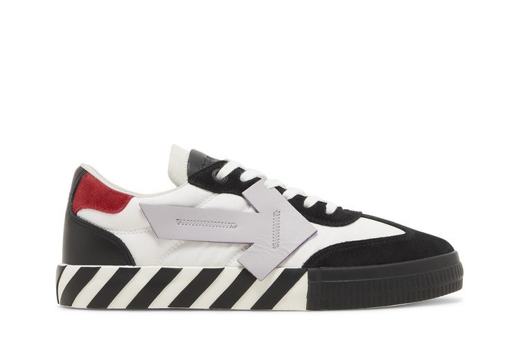 

Кроссовки Off-White Floating Arrow Low Vulc Leather 'Black White Red', черный