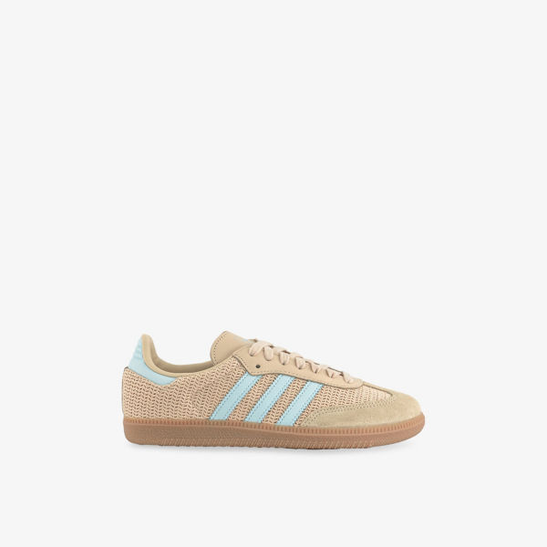 Кроссовки замшевые Adidas Samba OG, коричневый / синий