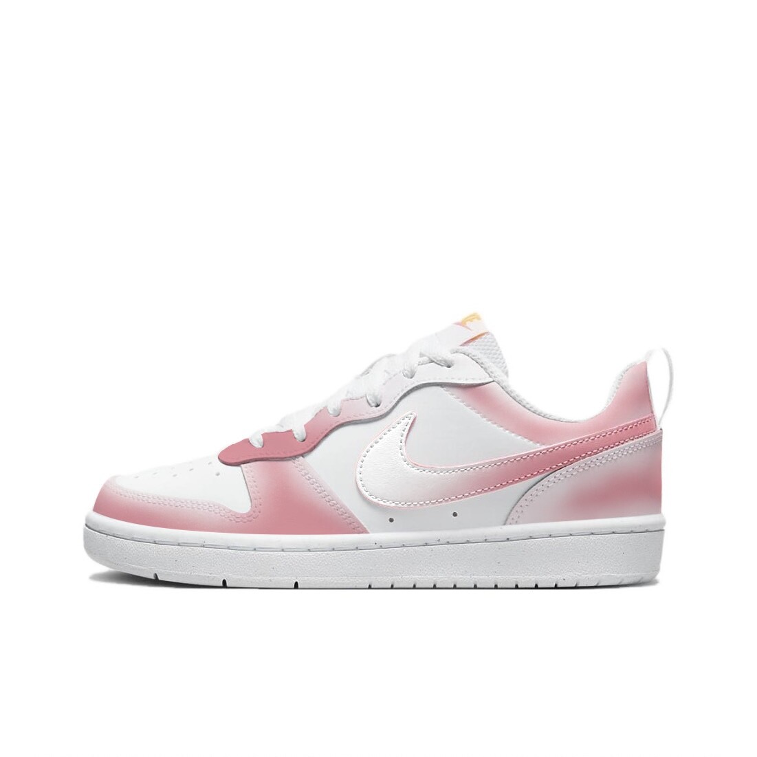 

Кроссовки Nike Court Borough Skateboard Shoes Women's Low-Top White Pink, Розовый, Кроссовки Nike Court Borough Skateboard Shoes Women's Low-Top White Pink