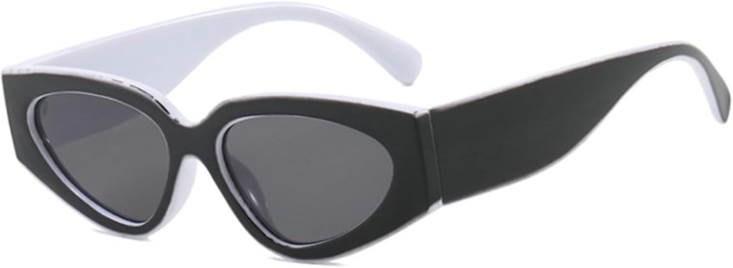 

Винтажные женские солнцезащитные очки «кошачий глаз» Willochra, винтажные маленькие треугольные солнцезащитные очки для мужчин, черные очки для активного отдыха, защита от ультрафиолета UV400, C2