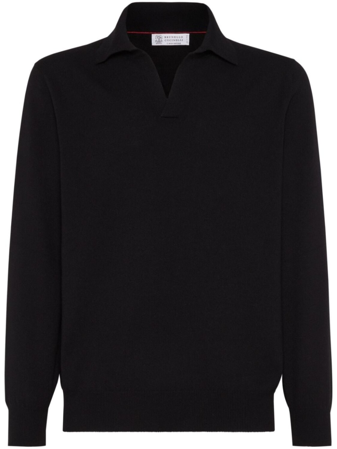 

Brunello Cucinelli рубашка поло из кашемира, черный