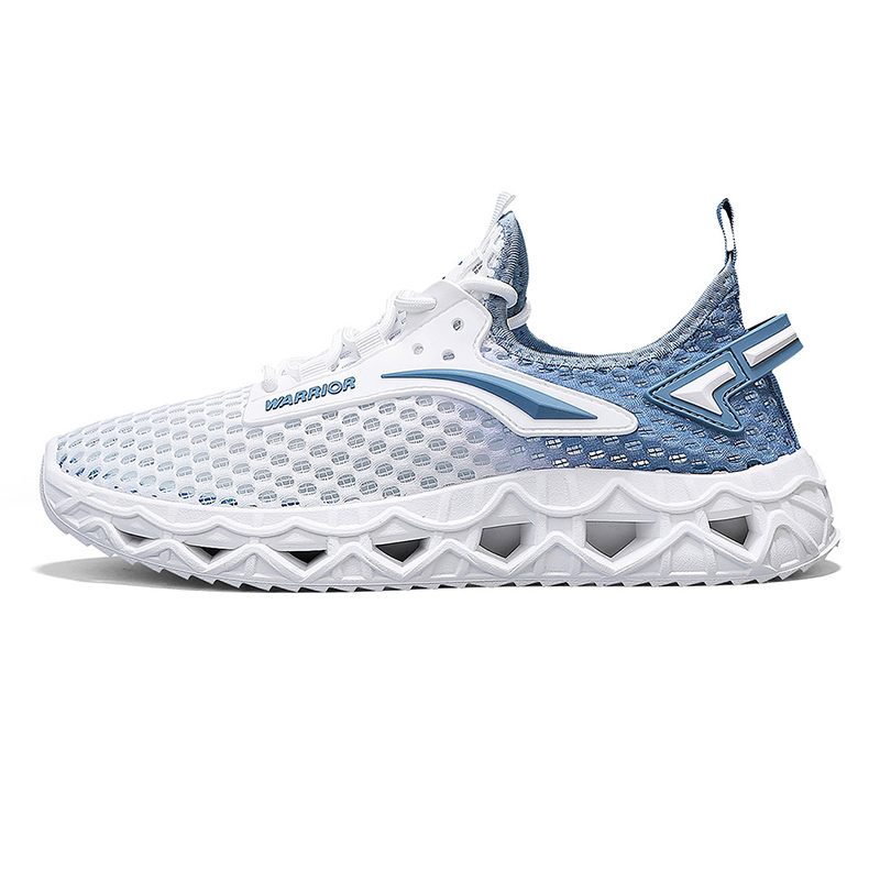 

WARRIOR Дышащие легкие повседневные кроссовки Rebound Low Top для мужчин, белые и синие