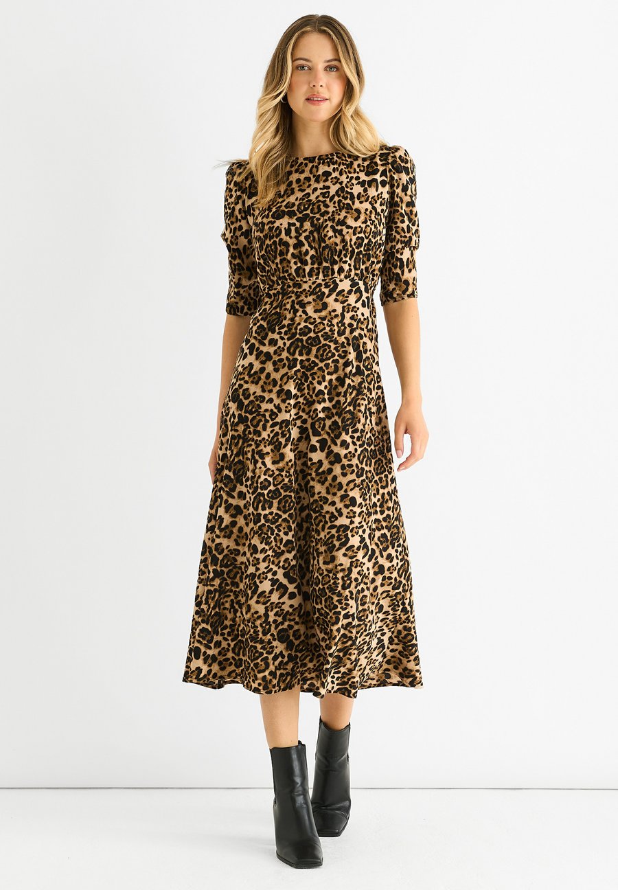 

Платье GINI LONDON ANIMAL PRINT, Brown