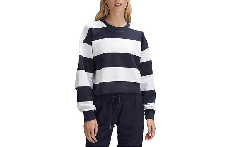 

Идеально Оверсайз Толстовка Женская Lululemon, Упаковка Полоски Серый Редька Зеленый/Упаковка Полоса Серый Шалфей