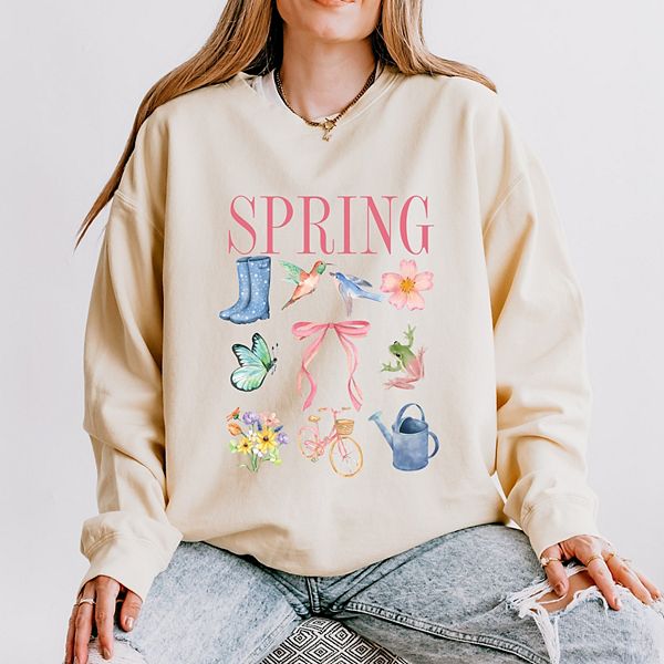 

Свитшот Spring Collage Coquette легкий, окрашенный в готовом виде Simply Sage Market, Зеленый, Свитшот Spring Collage Coquette легкий, окрашенный в готовом виде Simply Sage Market