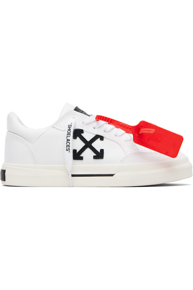 

Off-White Низкие кроссовки из вулканизированной стали белого и черного цвета