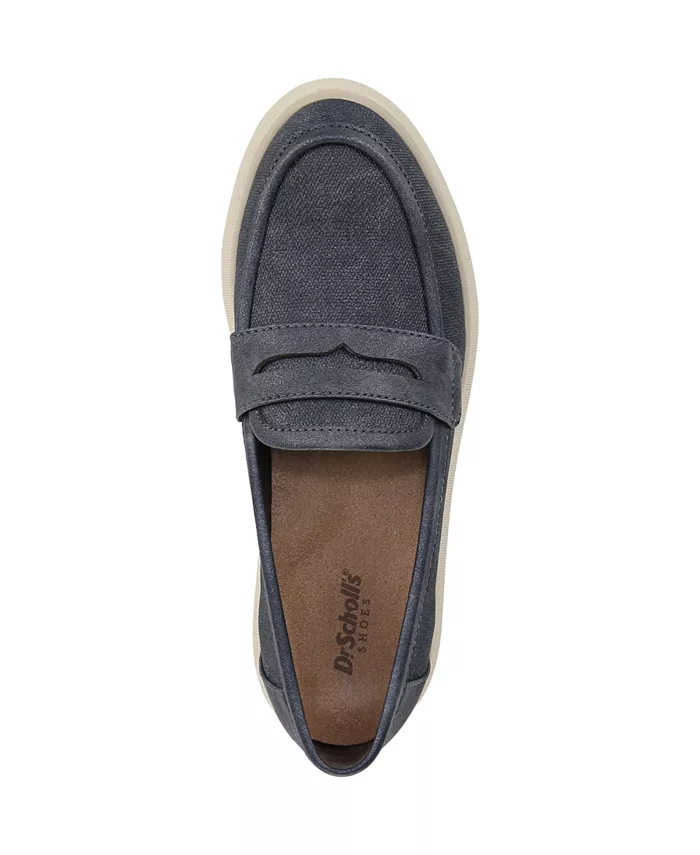 Женские лоферы Nice Day Max на платформе с массивной подошвой Dr. Scholl's, синий — фото 4