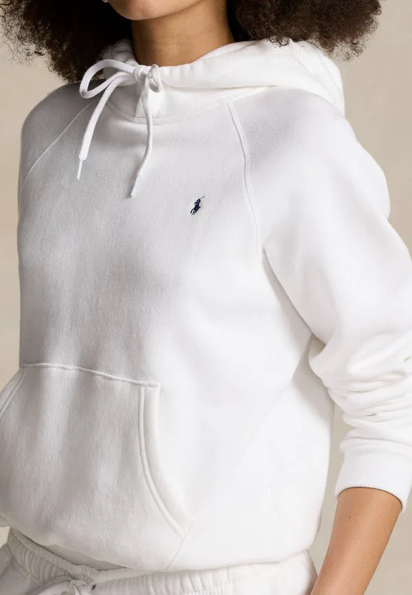 Худи укороченного кроя Polo Ralph Lauren, White — фото 4