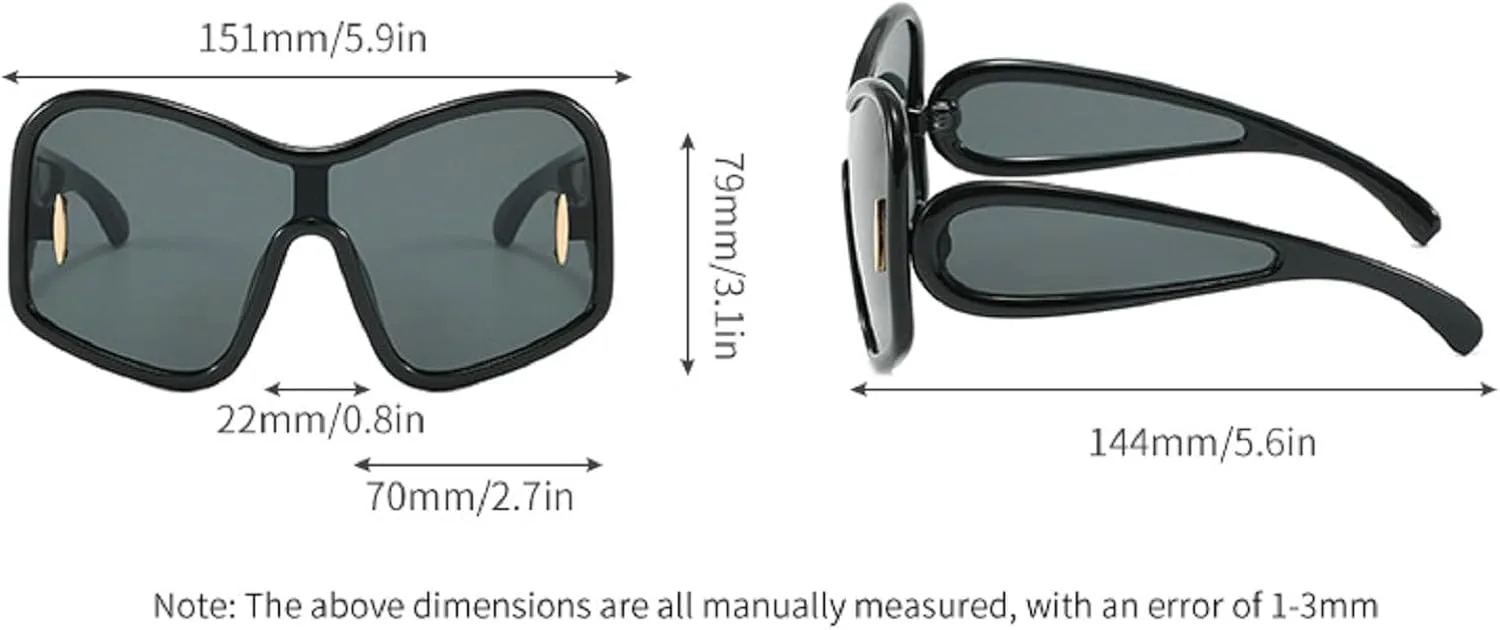 

Крупные цельные женские солнцезащитные очки, модные солнцезащитные очки для мужчин с защитой от УФ-излучения UV400, трендовые женские очки mincl, Black&brown