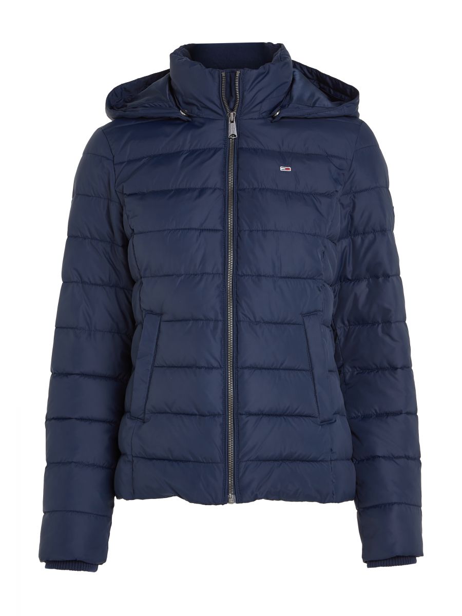 

Куртка Tommy Jeans стеганая с капюшоном, синий