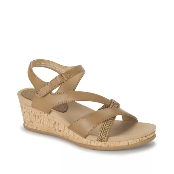 Женские босоножки на танкетке Farah Baretraps, цвет caramel
