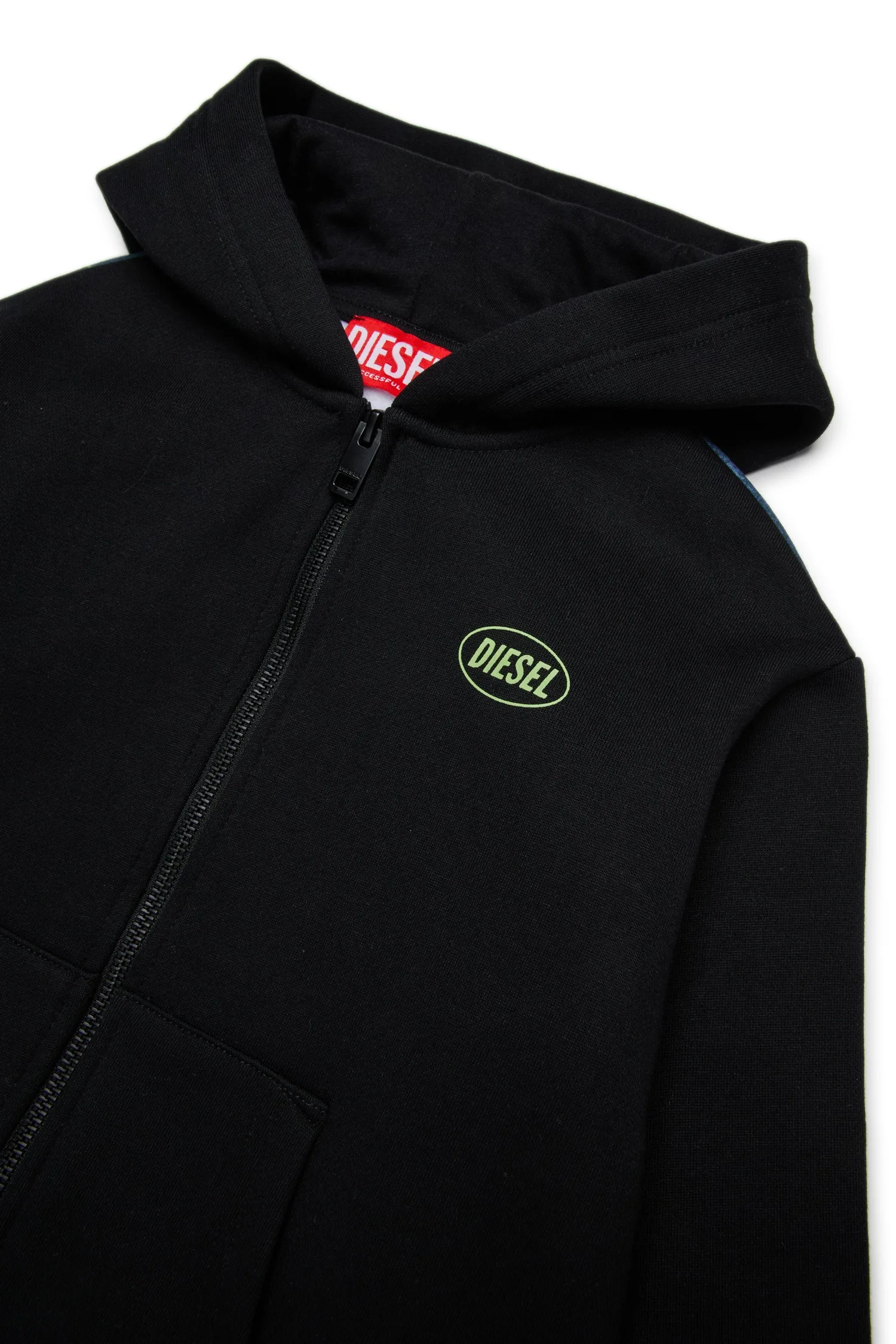 Детская толстовка на молнии SWAMP Diesel, black — фото 3
