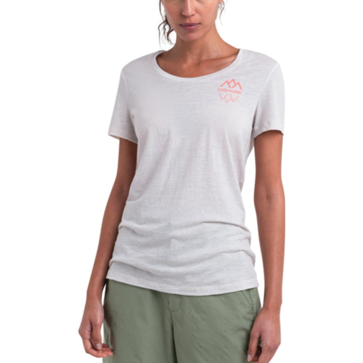 

Футболка Women's Crew Neck Moderate Others ICEBREAKER, undyed