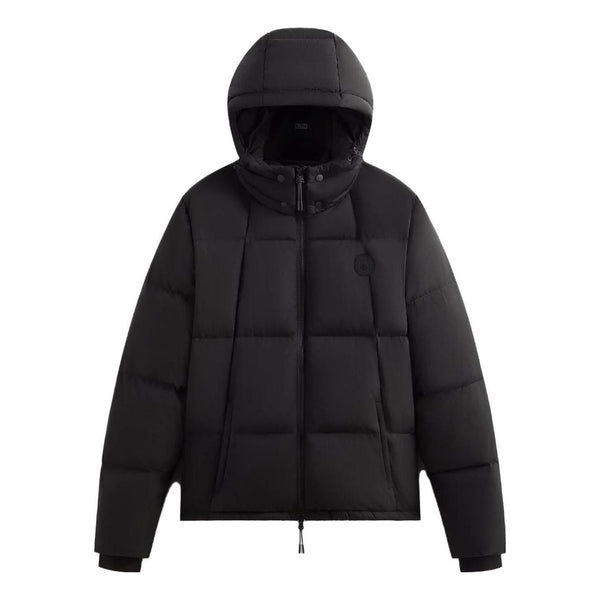 

Куртка wrinkle nylon midi puffer 'black' Kith, черный