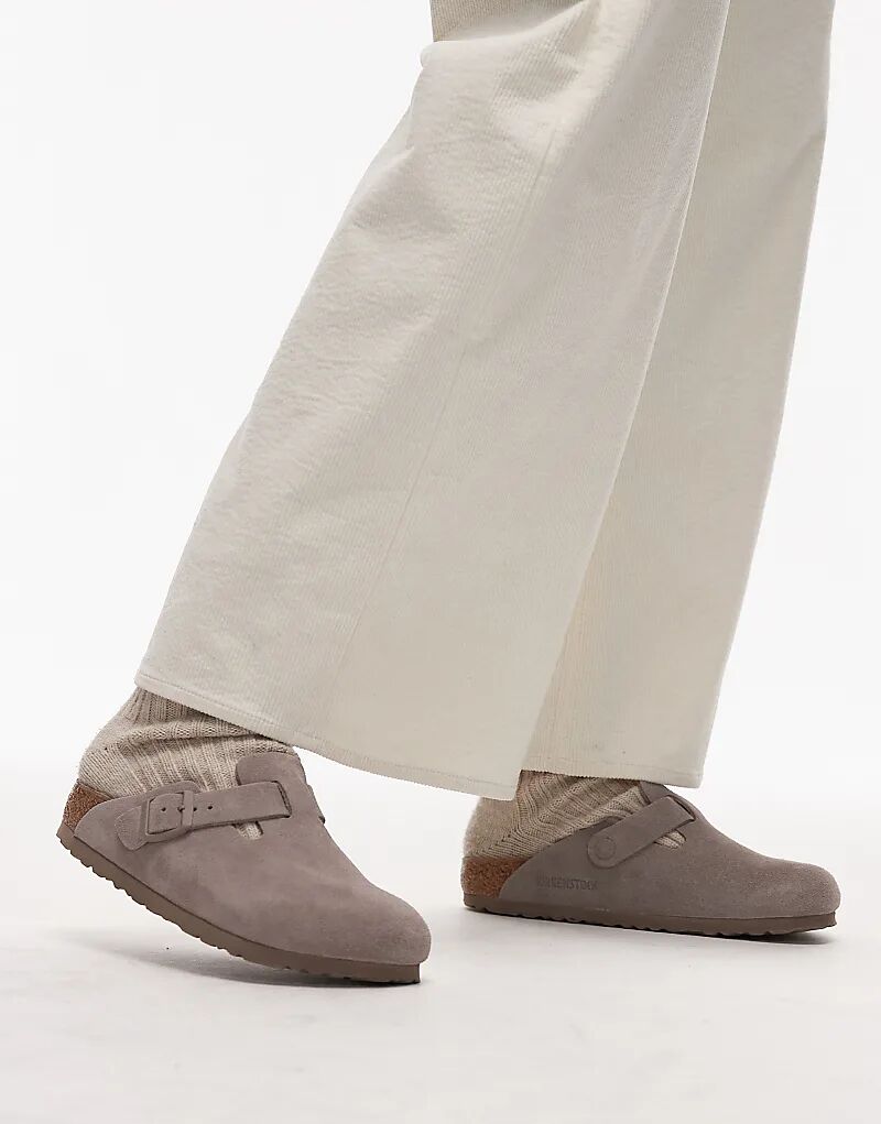 Сабо Birkenstock Boston в цвете Gray Taupe