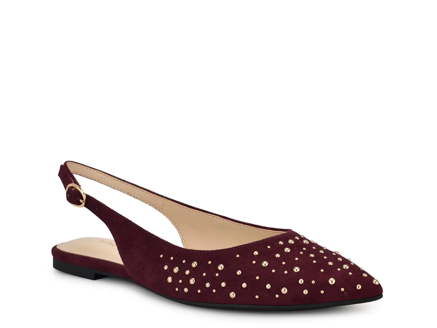 Балетки Baya Flat Nine West, темно-бордовый