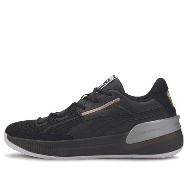 

Кроссовки clyde hardwood 'metallic black' Puma, черный