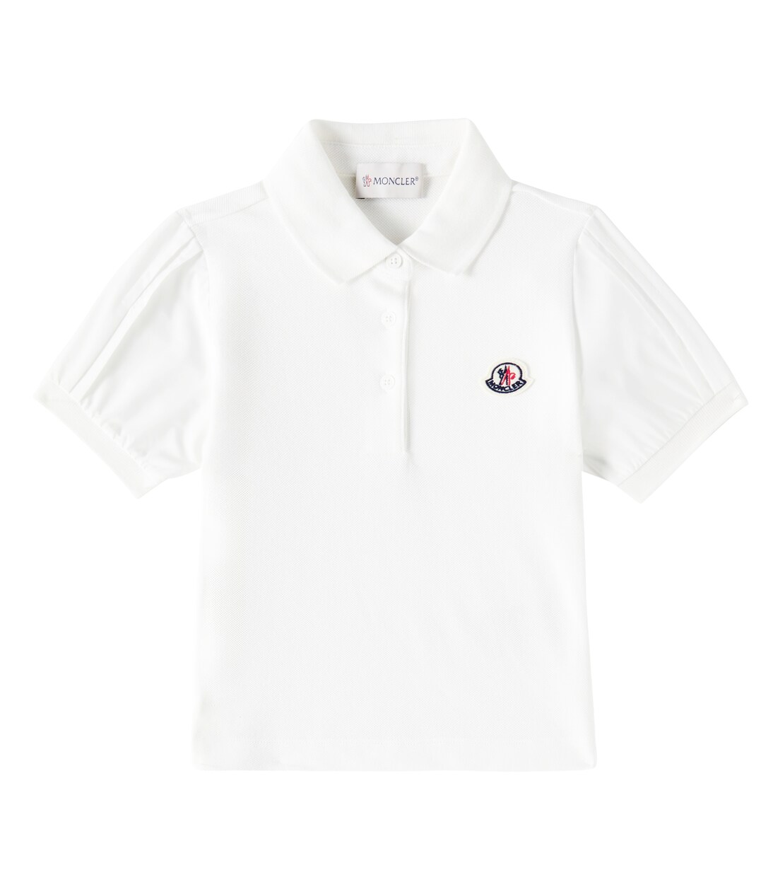 

Хлопковая поло Moncler Enfant, белый
