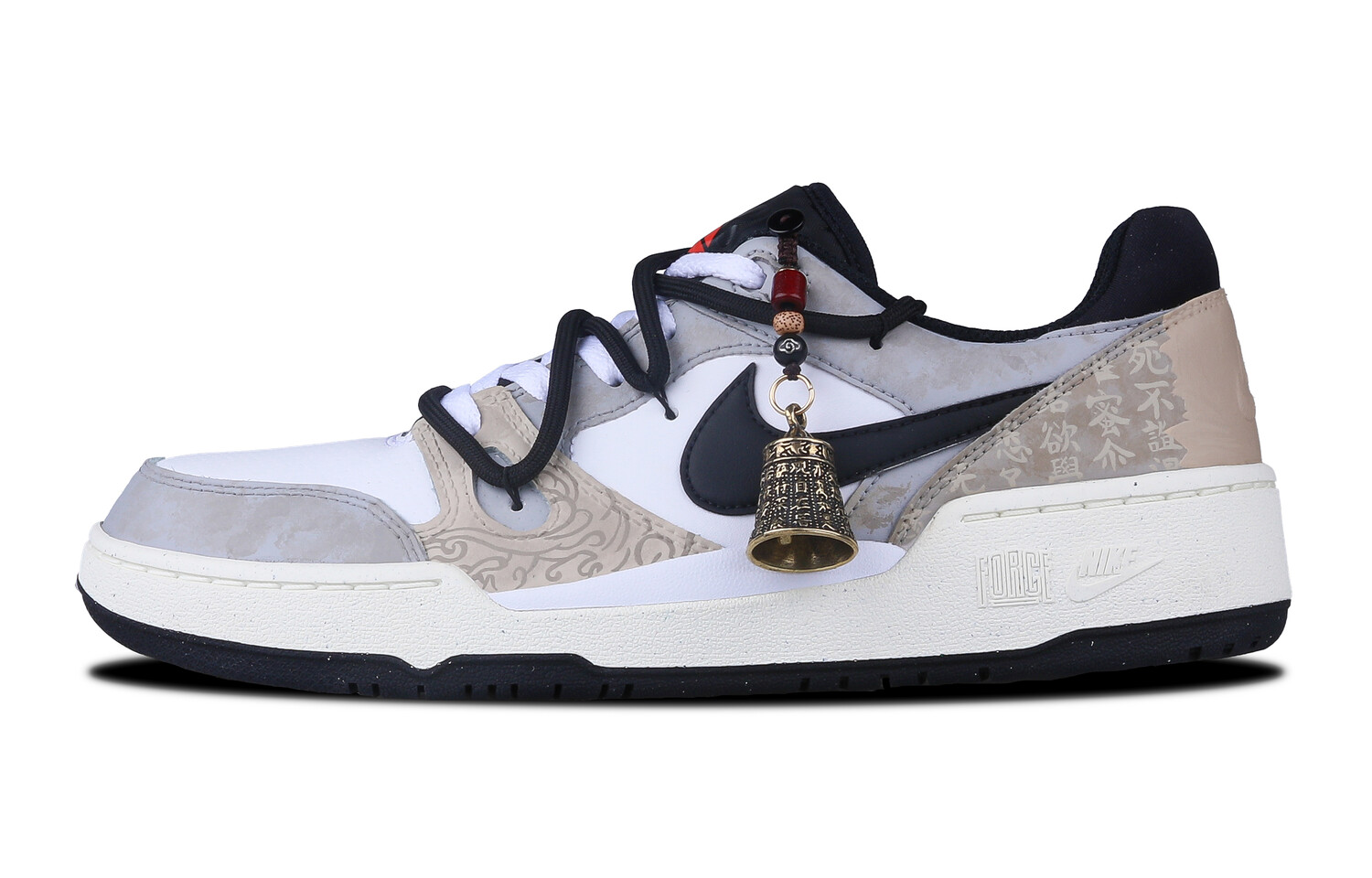 

Кроссовки Nike Full Force Skateboarding Shoes Men Low-top White/black/brown, цвет Linen