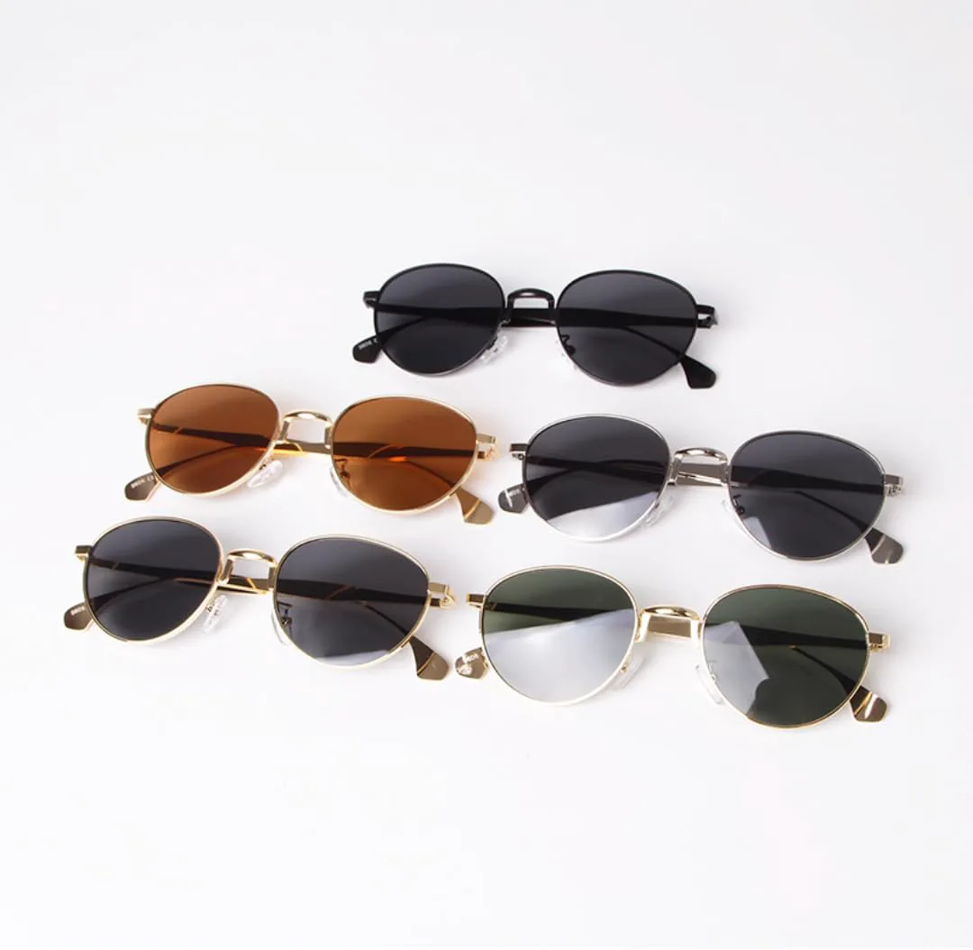 

Солнцезащитные очки с защитой UV400 | Панк, металлик, круглые коричневые линзы | для женщин и мужчин, для занятий спортом на открытом воздухе и вождения DSVIGF, 05