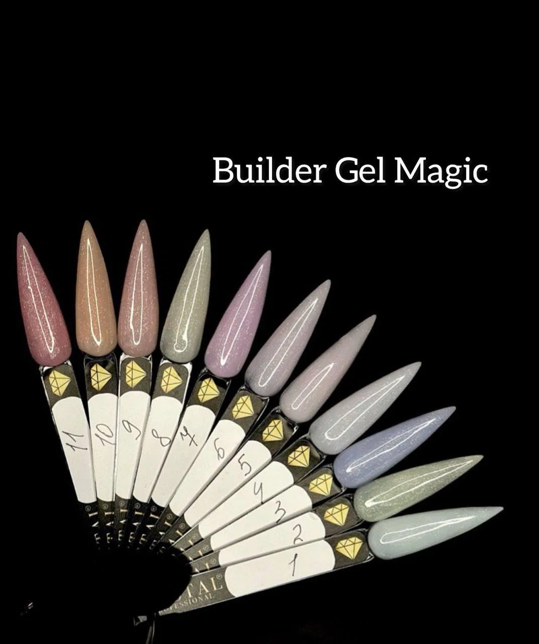 Гель для наращивания ногтей Builder Gel UV 30 мл Mint with Glitter 001 Crystal Professional, Mint With Glitter 001 — фото 2