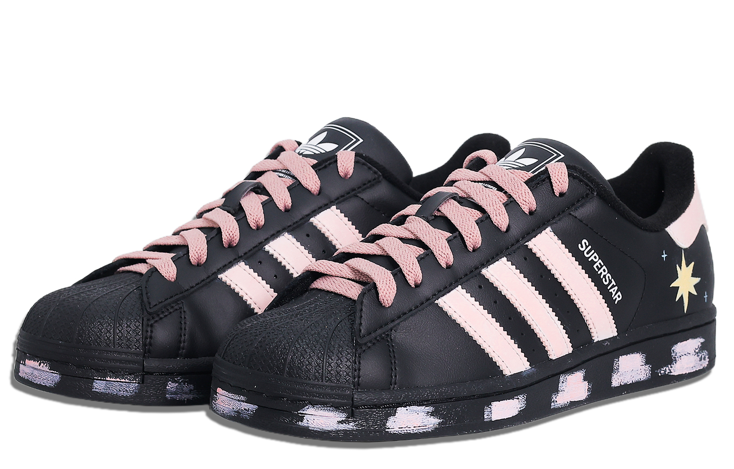 Superstar 2 детские скейтбординговые кроссовки unisex Adidas Originals, черный — фото 4