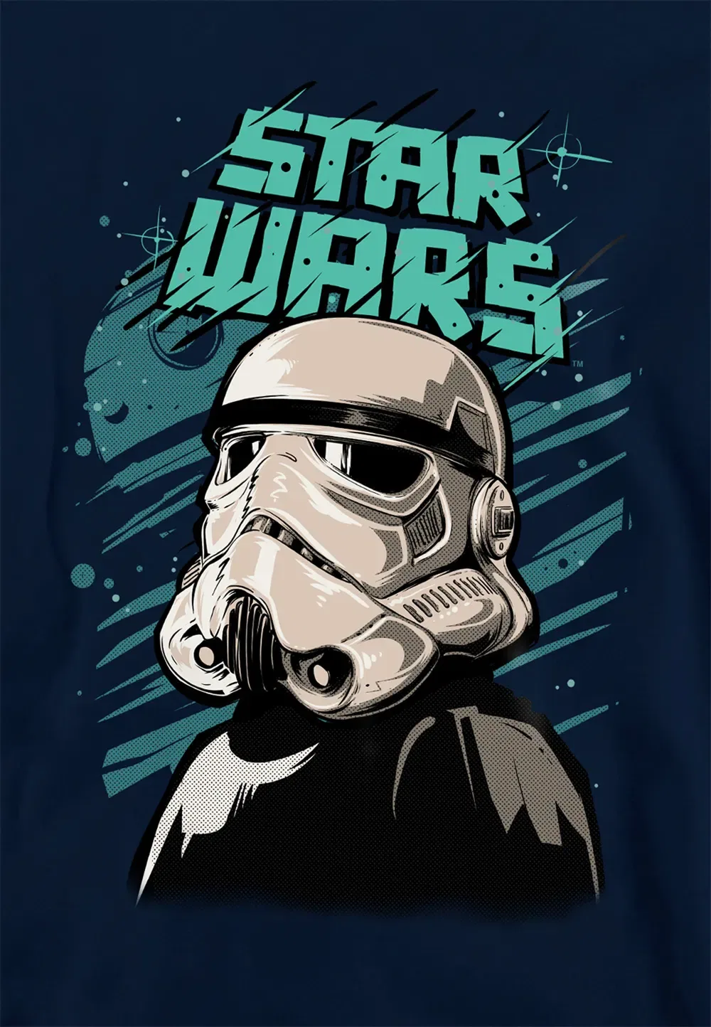 Детская худи Star Wars Trooper Street Glare, Disney, темно-синий — фото 2