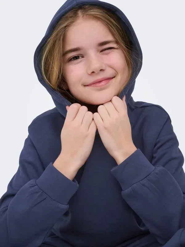 Толстовка Kogada cooper sweat hoodie Only Girls, цвет темно-синий — фото 4