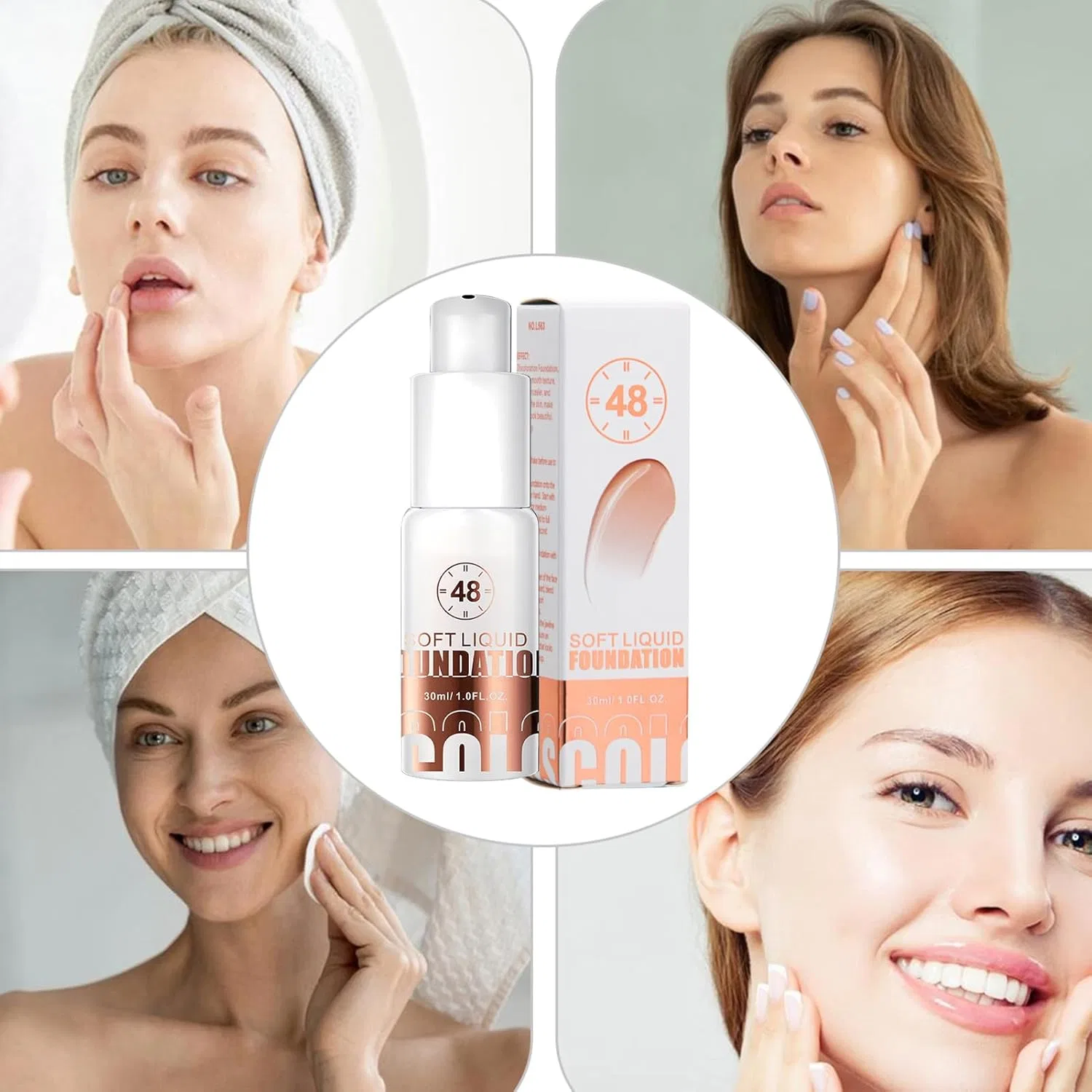 Тональное средство Color Change Foundation No Brand, 1 шт, L563# — фото 4