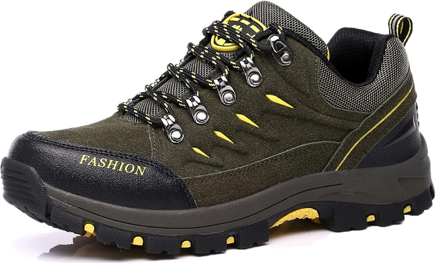 

Мужские походные ботинки, противоскользящие, для кемпинга, мужские туристические кроссовки, дышащие, легкие для треккинга Hongrenamz, коричневый