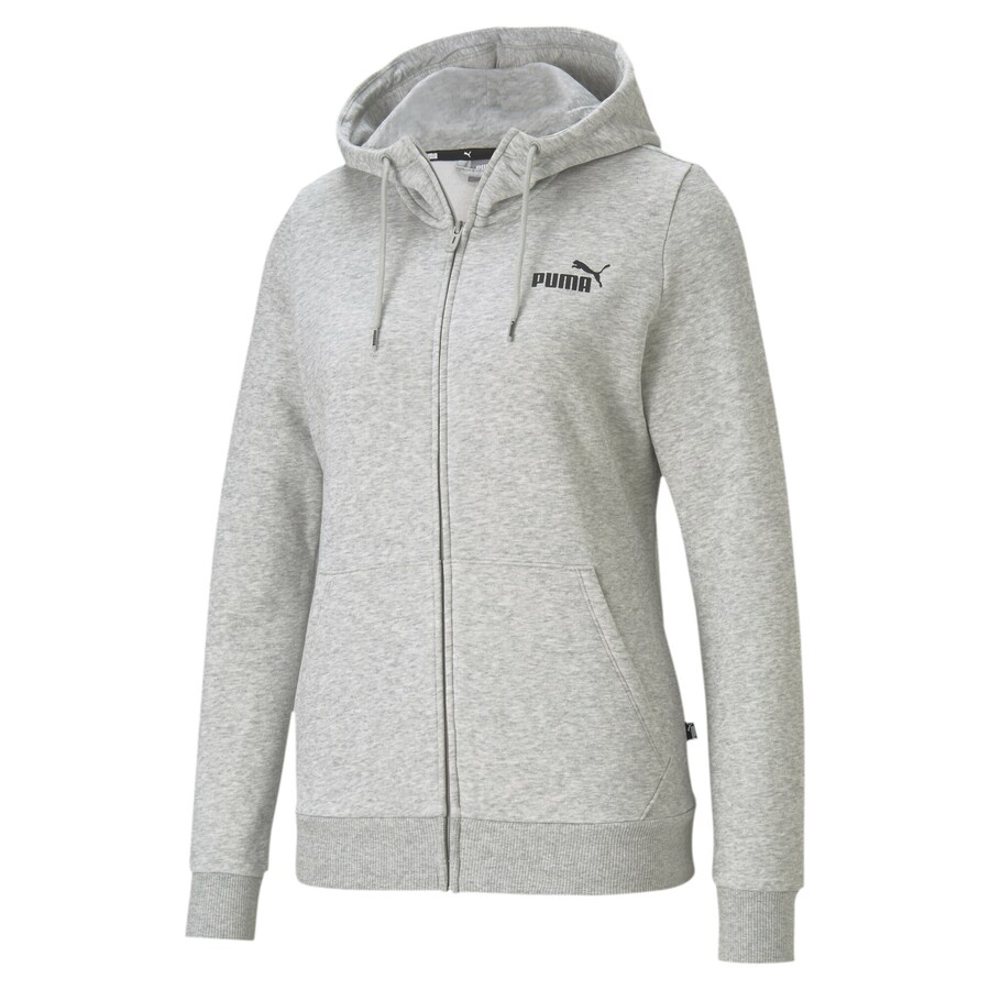

Спортивная толстовка с капюшоном на молнии PUMA Essential, пятнистый серый