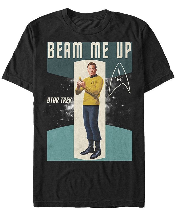 

Мужская футболка Star Trek The Original Series Beam Me Up с короткими рукавами Fifth Sun, черный