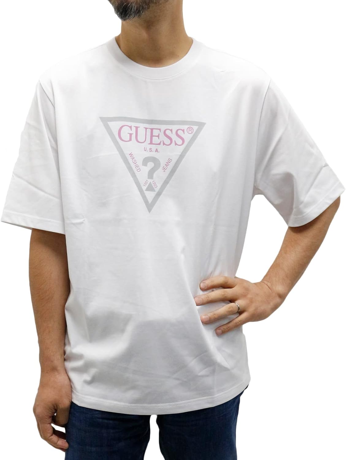 

Мужская футболка Guess S/SLV, белый