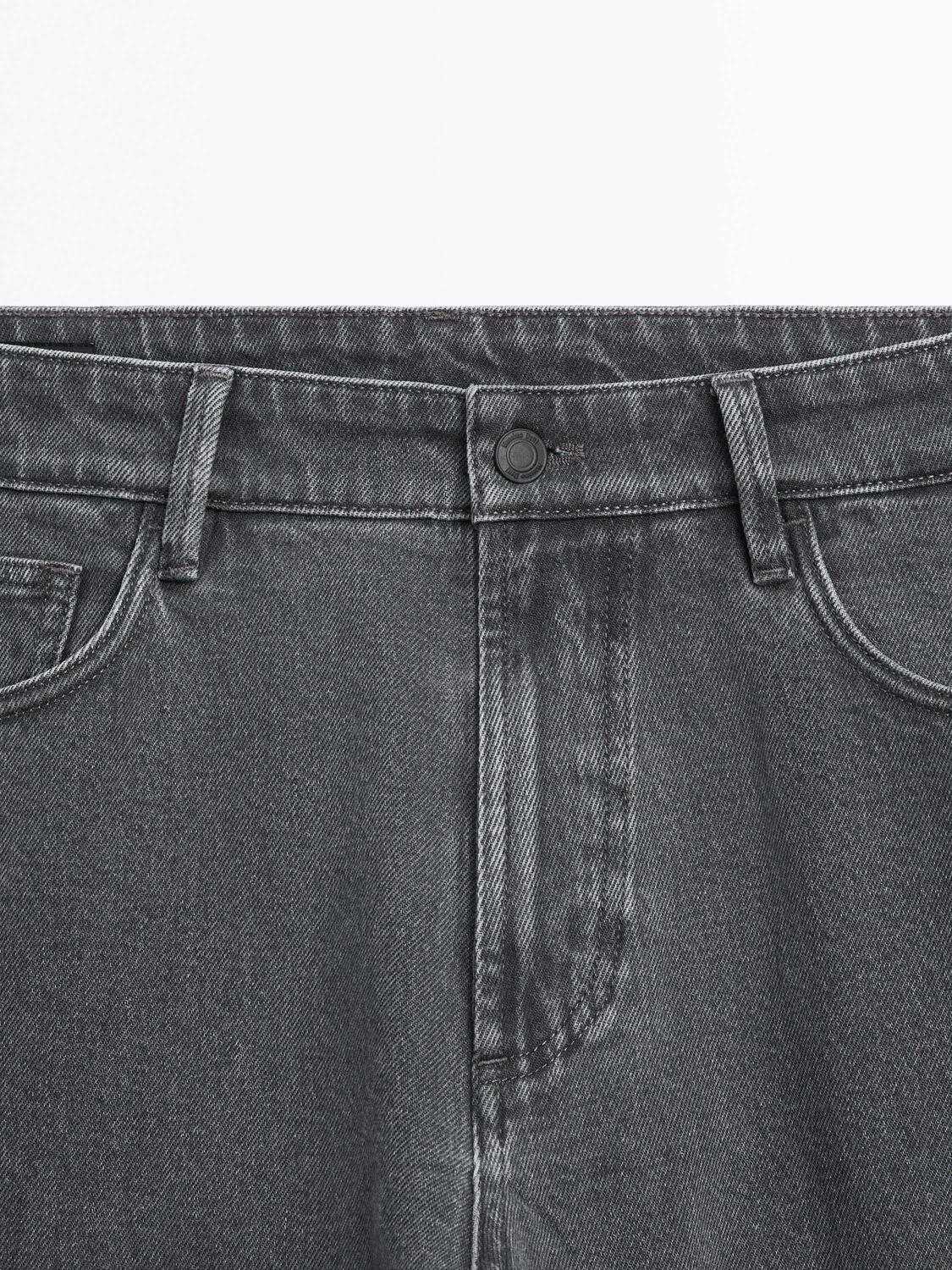 Джинсы зауженного кроя Massimo Dutti, grey — фото 4