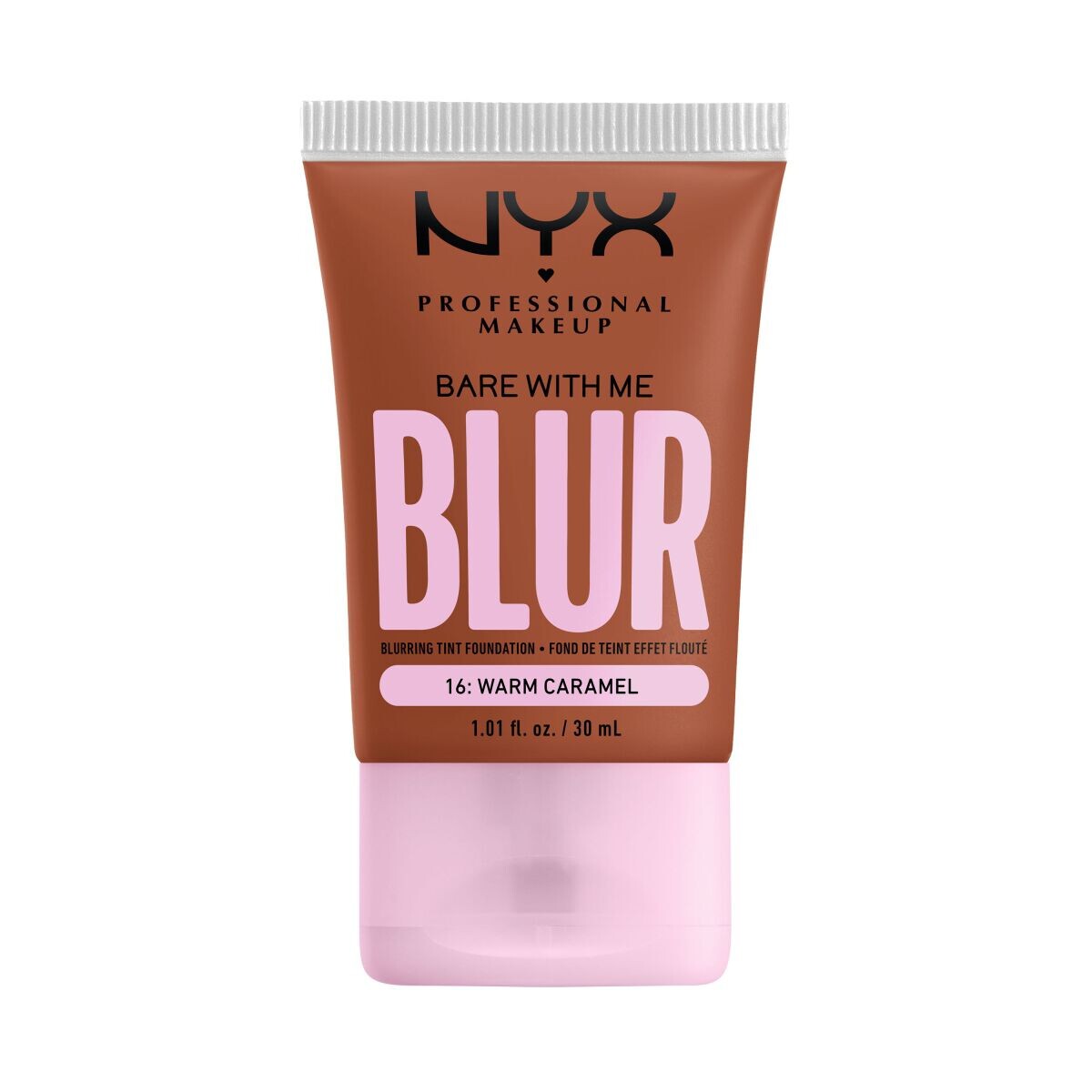 

Тональный крем для лица теплая карамель Nyx Professional Makeup Bare With Me Blur Tint, 30 мл