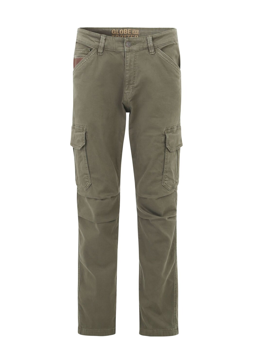 

Брюки-карго с накладными карманами мужские Globetrotter, хаки