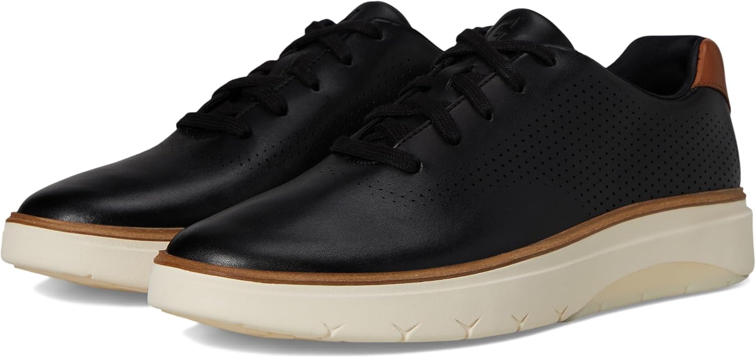 Мужские кроссовки Cole Haan Grandpro Featherarc с лазерной перфорацией, слоновая кость/черный