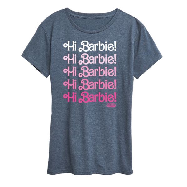 

Женская футболка с графическим принтом «The Movie Hi» Barbie, синий