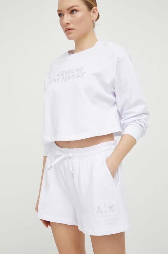 

Хлопковые шорты Armani Exchange, белый