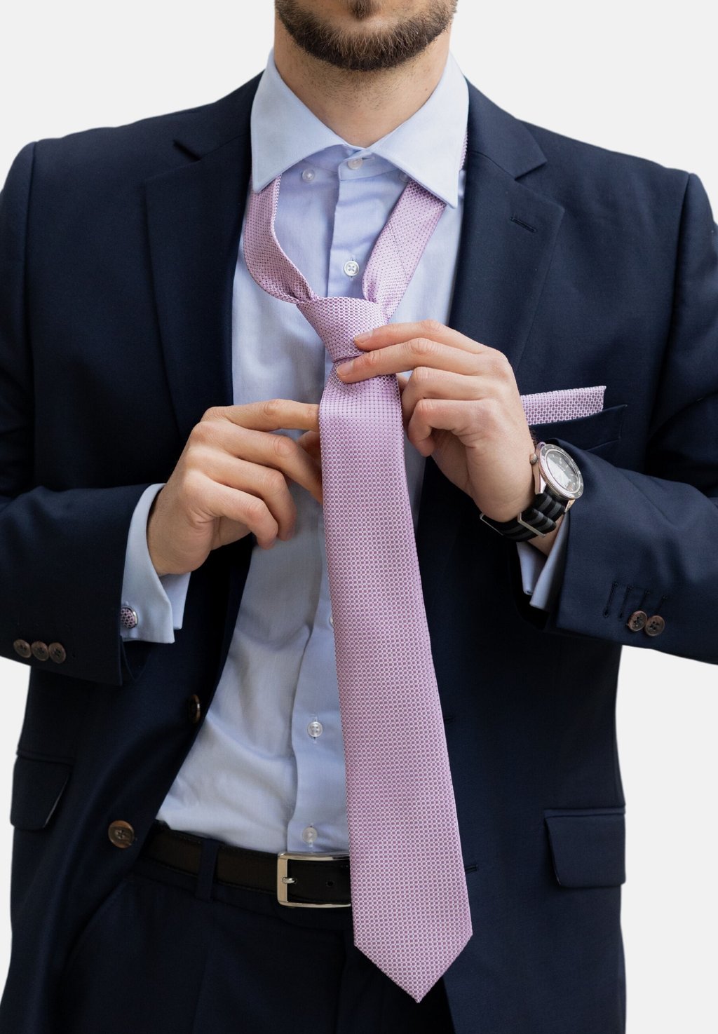 

Запонки SET - Tie Massi Morino, фиолетовый