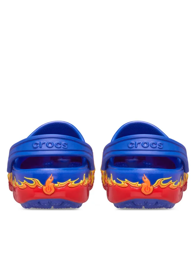 Crocs Детские классические сабо Мюли IAM Dragon Lights, модель 212510, синие — фото 3