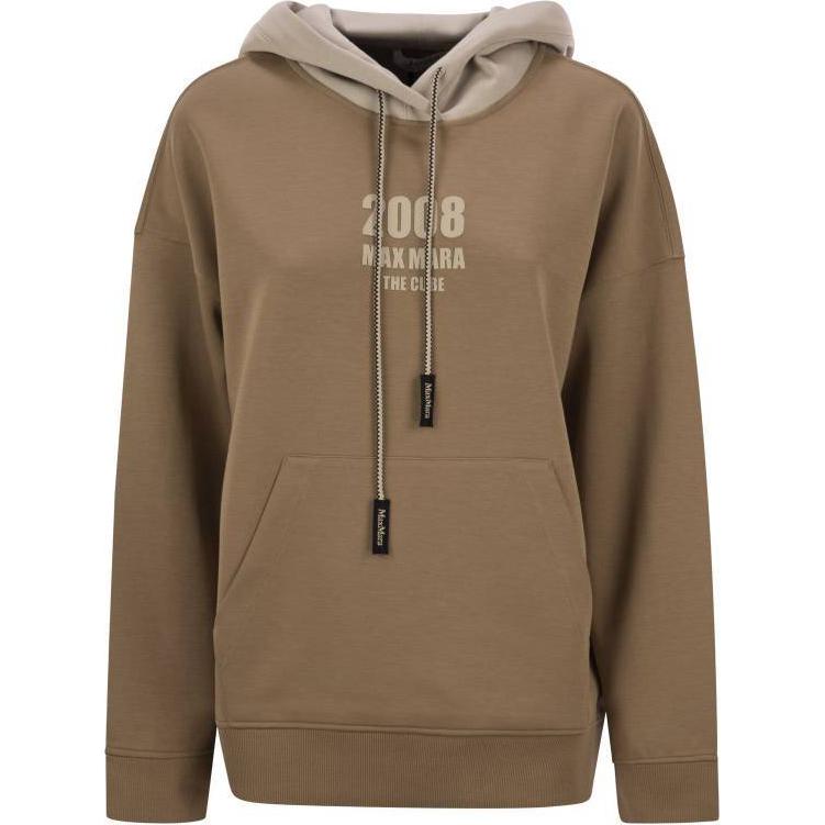 

Толстовка с капюшоном Agata Logo на шнурке 'S MAX MARA, коричневый