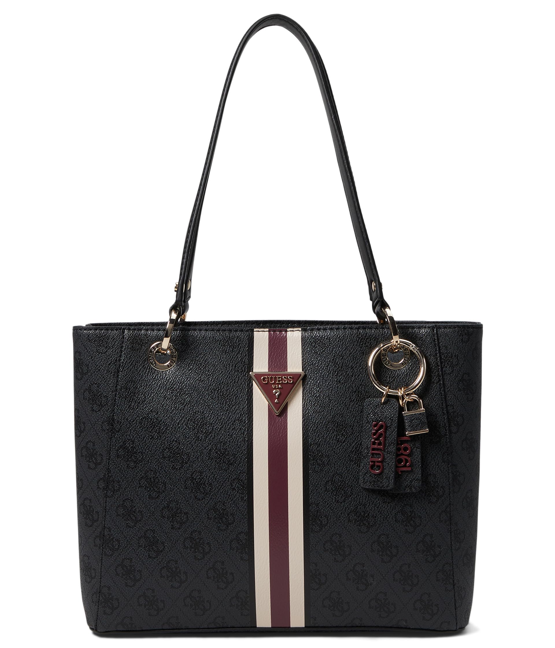 

Сумка-тоут GUESS Noelle Small Tote, цвет Coal Logo
