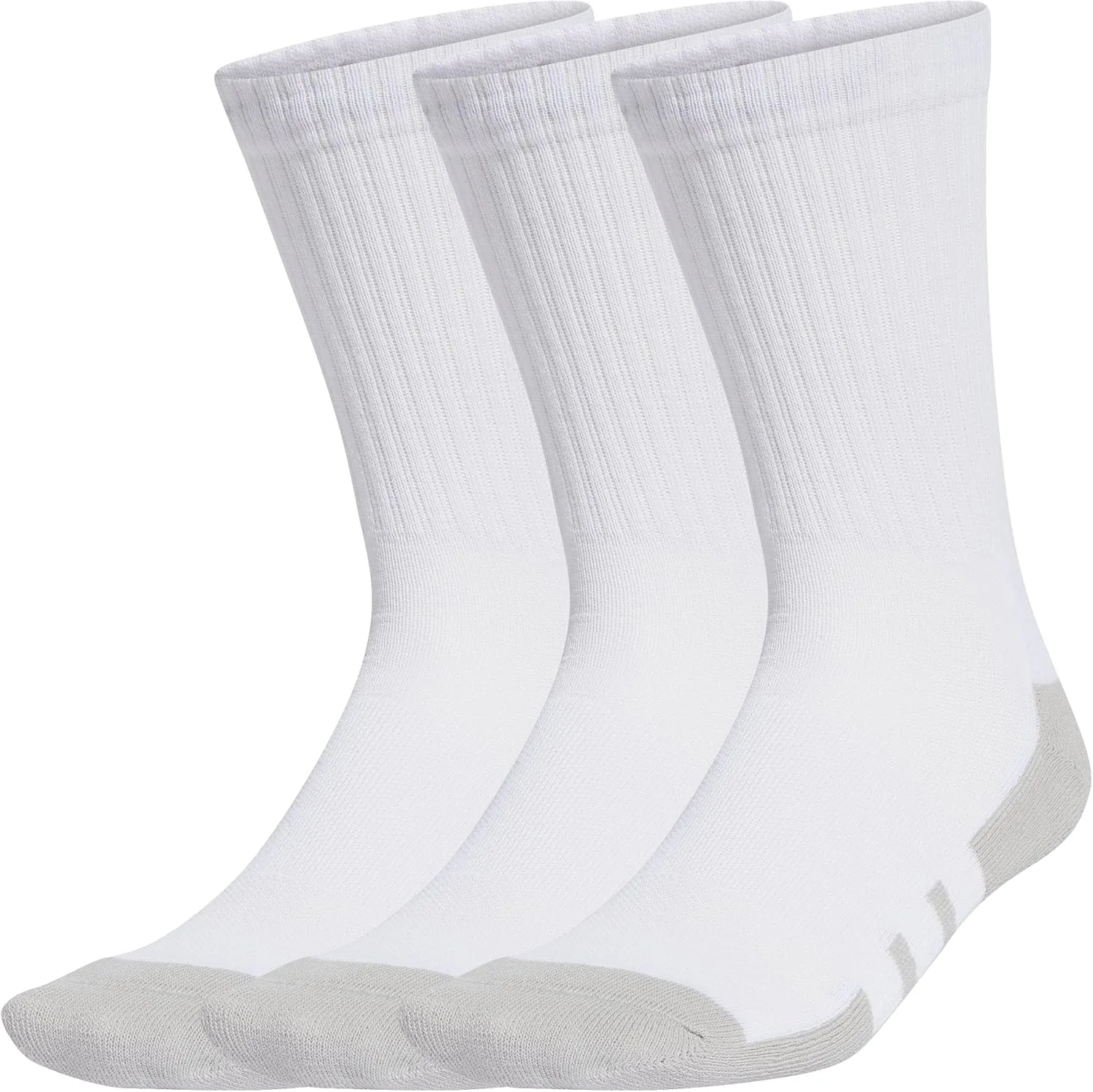 Носки ADIDAS Socks Essentials CLIMACOOL Crew Socks, 3 пары, унисекс, белый/серый