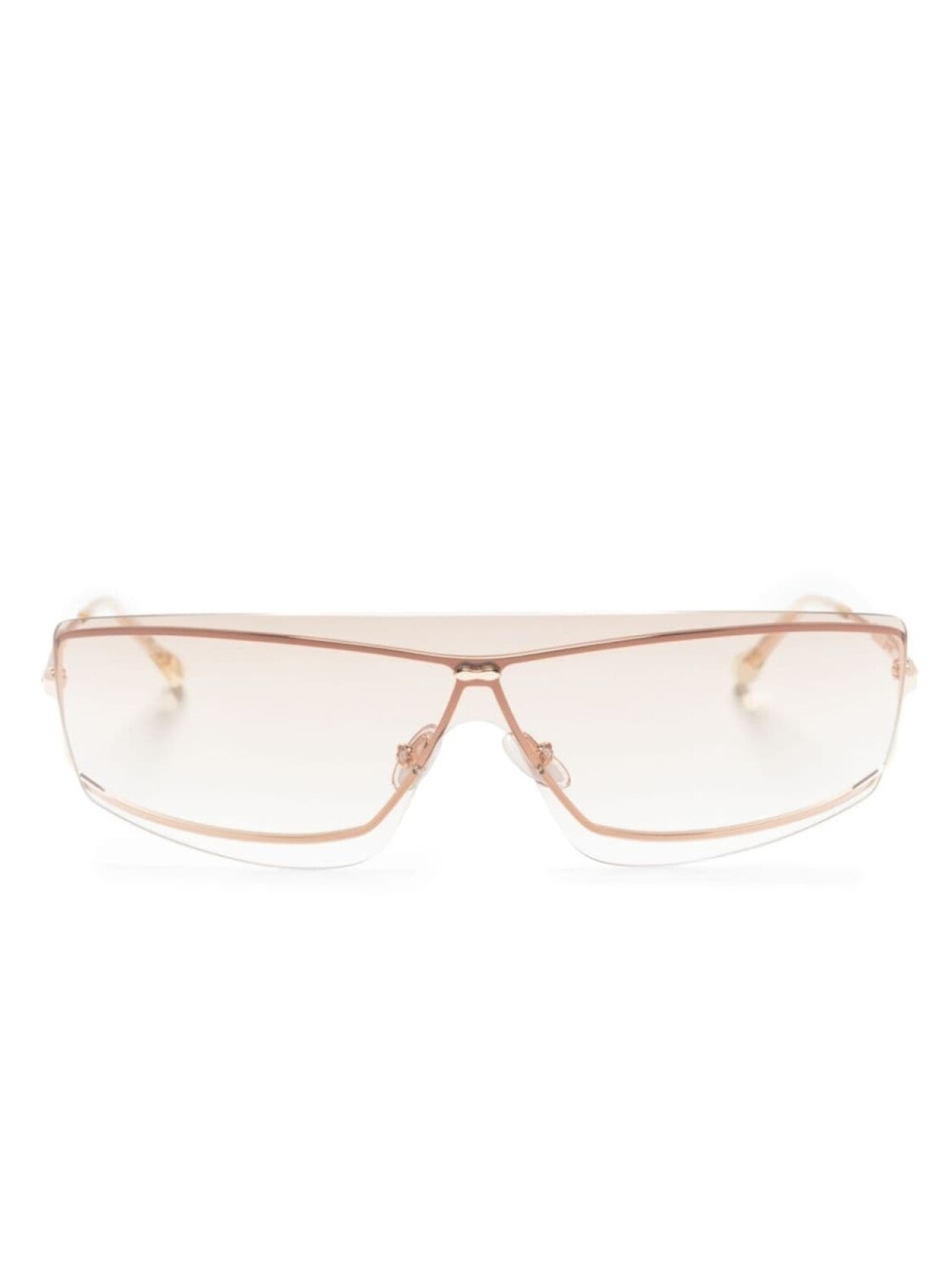 

Isabel Marant Eyewear солнцезащитные очки-маска с эффектом градиента, золотистый