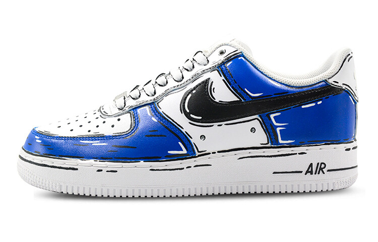 

Кроссовки Nike Air Force 1 Skateboard Shoes Men Low-Top White Blue