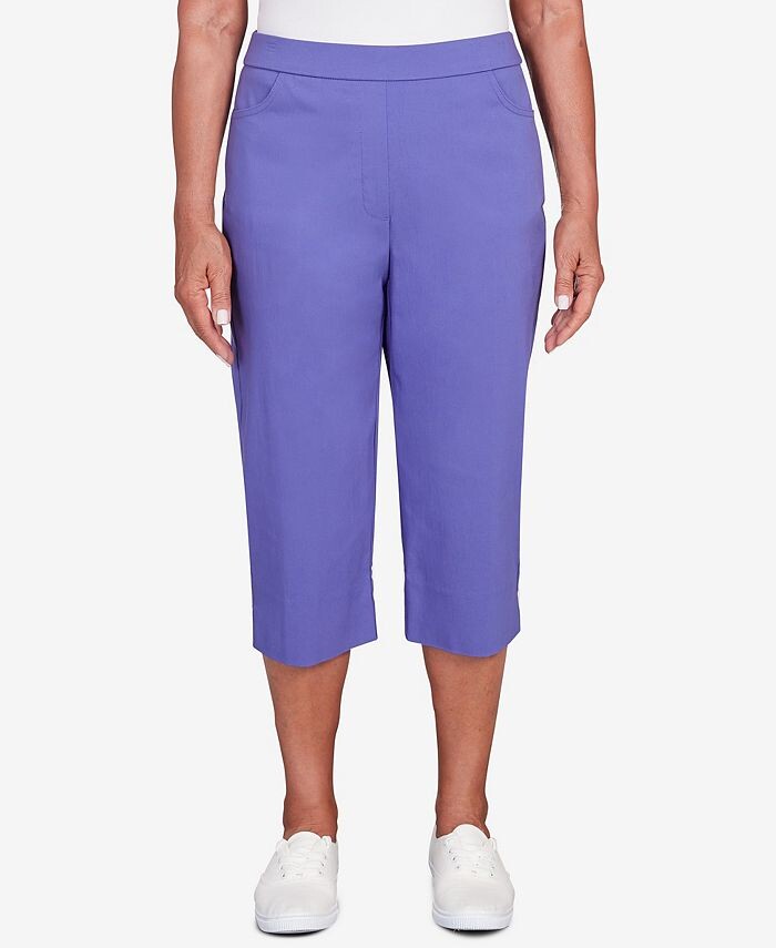 

Женские капри Missy Classics S2 Allure Clam Digger Alfred Dunner, цвет Violet
